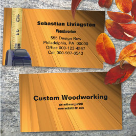 Vertikale Messung von Bandbauarbeiten Visitenkarte