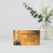 Vertikale Messung von Bandbauarbeiten Visitenkarte (Stehend Vorderseite)