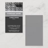 Vertikale mit einem Band versehen - Baugerüst Visitenkarte (Vorne/Hinten)