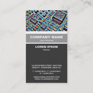 Vertikale mit einem Band versehen - bunter Visitenkarte