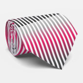 Vertikale Nadelstreifen im warmen Farbschema Krawatte (Gerollt)