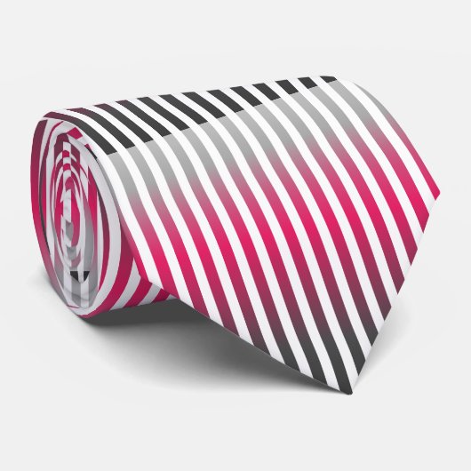 Vertikale Nadelstreifen im warmen Farbschema Krawatte (Gerollt)