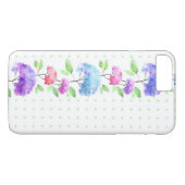 Vertikale nahtlose Mustergrenze des Aquarells Case-Mate iPhone Hülle (Rückseite (Horizontal))