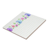 Vertikale nahtlose Mustergrenze des Aquarells Fliese (Seite)