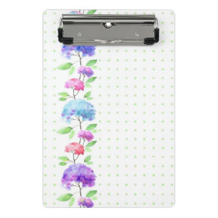 Vertikale nahtlose Mustergrenze des Aquarells Mini Klemmbrett