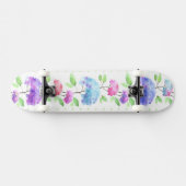 Vertikale nahtlose Mustergrenze des Aquarells Skateboard (Horizontal)