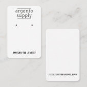 Vertikale Ohrenkarte mit Logo oben Visitenkarte (Vorne/Hinten)