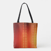 Vertikale, orangefarbene Punkte auf einer Tasche (Rückseite)