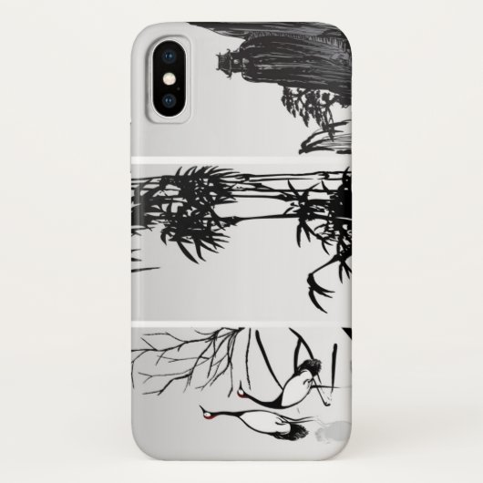 Vertikale orientalische Rolle Case-Mate iPhone Hülle (Rückseite)