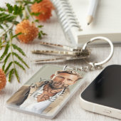 Vertikale personalisierte Schlüsselanhänger-Bilder Schlüsselanhänger (Vorderseite rechts)