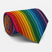 Vertikale Plastik-Regenbogensteine Krawatte (Gerollt)