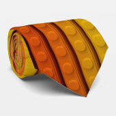 Vertikale Plastiksteine Orange Krawatte (Gerollt)