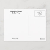 Vertikale Postkarte "Howling White Wolf" (Rückseite)