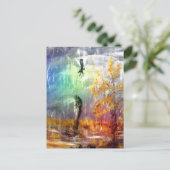 Vertikale Postkarte "Raindancer" (Stehend Vorderseite)