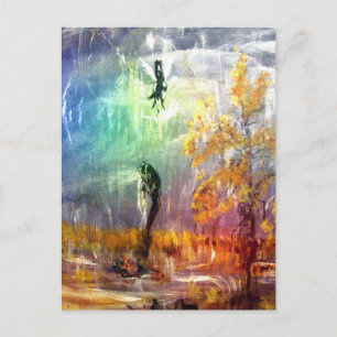 Vertikale Postkarte "Raindancer"