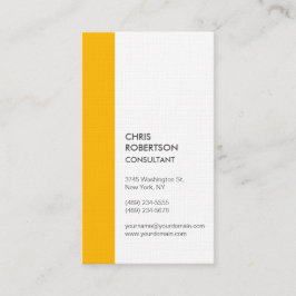 Vertikale Premium-Leinen Minimalistisch modern Visitenkarte