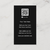 Vertikale QR-Code-Visitenkarten für den Haushalt Telefonnummerkarte (Vorderseite)