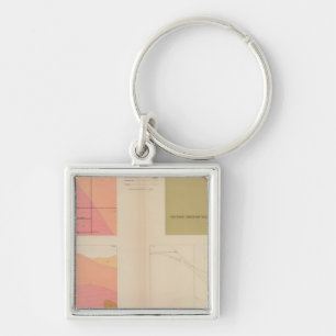 Vertikale Querschnitte des Lodes, Bergwerk Belcher Schlüsselanhänger