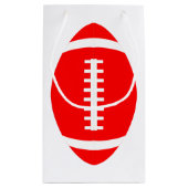 Vertikale Red Football Geschenktasche für Spieler Kleine Geschenktüte (Rückseite)