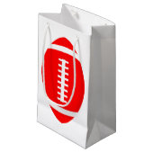 Vertikale Red Football Geschenktasche für Spieler Kleine Geschenktüte (Vorderseite Schrägansicht)