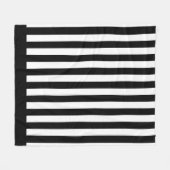 Vertikale Referent-Schwarzweiss-Streifen Fleecedecke (Vorderseite (Horizontal))