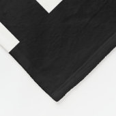 Vertikale Referent-Schwarzweiss-Streifen Fleecedecke (Ecke)