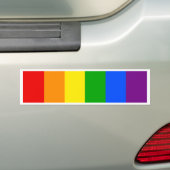 "VERTIKALE REGENBOGEN-STREIFEN " AUTOAUFKLEBER (Auf Auto)