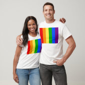 "VERTIKALE REGENBOGEN-STREIFEN " T-Shirt (Unisex)