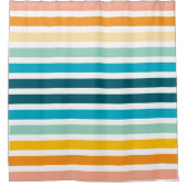 Vertikale Regenbogenstreifen Duschvorhang (Vorderseite)