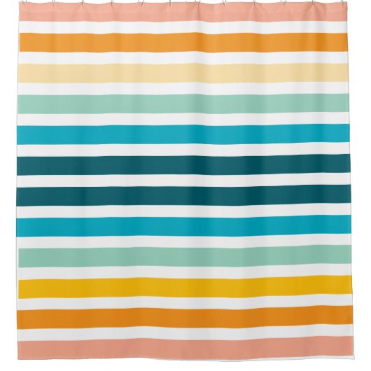 Vertikale Regenbogenstreifen Duschvorhang (Vorderseite)