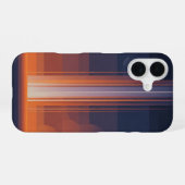 Vertikale Retro-Kosmisches Strahlen iPhone 16 Hülle (Rückseite (Horizontal))