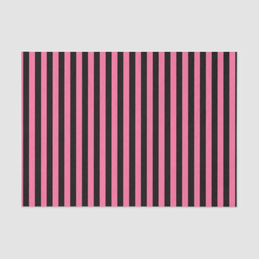 Vertikale rosa und schwarze Streifen Seidenpapier (Vorderseite)