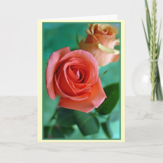 "Vertikale Rose" Karte (Vorderseite)