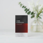 Vertikale, rote, attraktive Visitenkarte (Stehend Vorderseite)