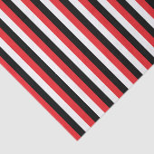 Vertikale rote, Schwarzweiss-Streifen Seidenpapier (Ausschnitt)