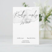 Vertikale RSVP-Karte für die Natur RSVP Karte (Stehend Vorderseite)