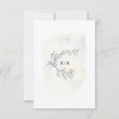 Vertikale RSVP-Karte für die Natur RSVP Karte (Rückseite)