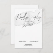 Vertikale RSVP-Karte für die Natur RSVP Karte (Vorne/Hinten)