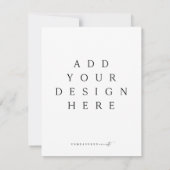 Vertikale RSVP-Karten/Umschließungen Einladung (Rückseite)