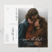 Vertikale Save the Date Postkarte (Vorne/Hinten)