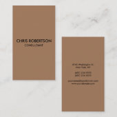 Vertikale Schlichte französische Farbkarte Visitenkarte (Vorne/Hinten)