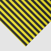 Vertikale schwarze und gelbe Streifen Seidenpapier (Ausschnitt)