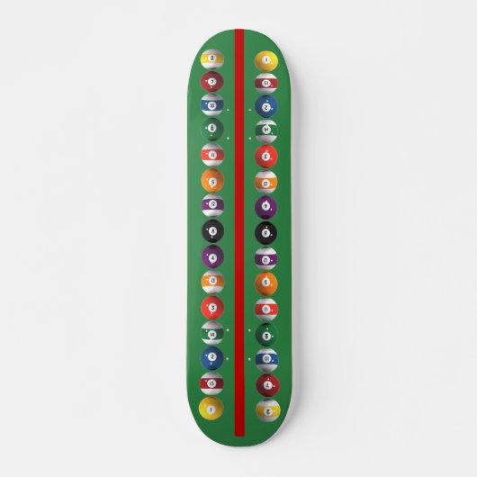 Vertikale Schwimmbälle / Billard: Skateboard (Vorne)