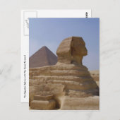 Vertikale Sphinx Postkarte (Vorne/Hinten)