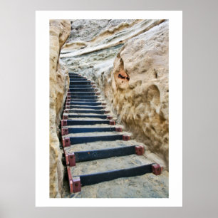 Vertikale Strandtreppe Poster