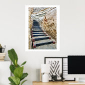 Vertikale Strandtreppe Poster (Heimbüro)
