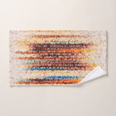 Vertikale Streifen, abstrakt, farbenfroh, modern Badhandtuch Set (Handtuch)