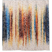 Vertikale Streifen, abstrakt, farbenfroh, modern Duschvorhang (Vorderseite)