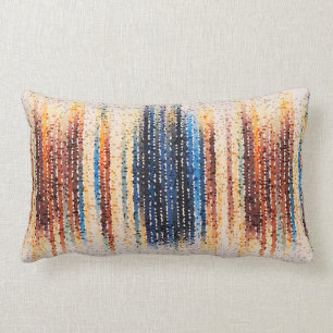 Vertikale Streifen, abstrakt, farbenfroh, modern Lendenkissen