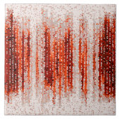 Vertikale Streifen, abstrakt, rot, grau, weiß Fliese (Vorderseite)